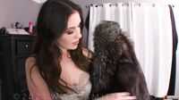 Amiee Cambridge – Hot Step Mom gives Step Son Blow Job in a Big Fur Coat